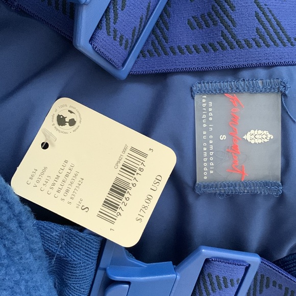 SALE TODAY🔥 FP MOVEMENT Hit The Slopes Salopette Jumpsuit Swim Club Blue NWT - Picture 16 of 16